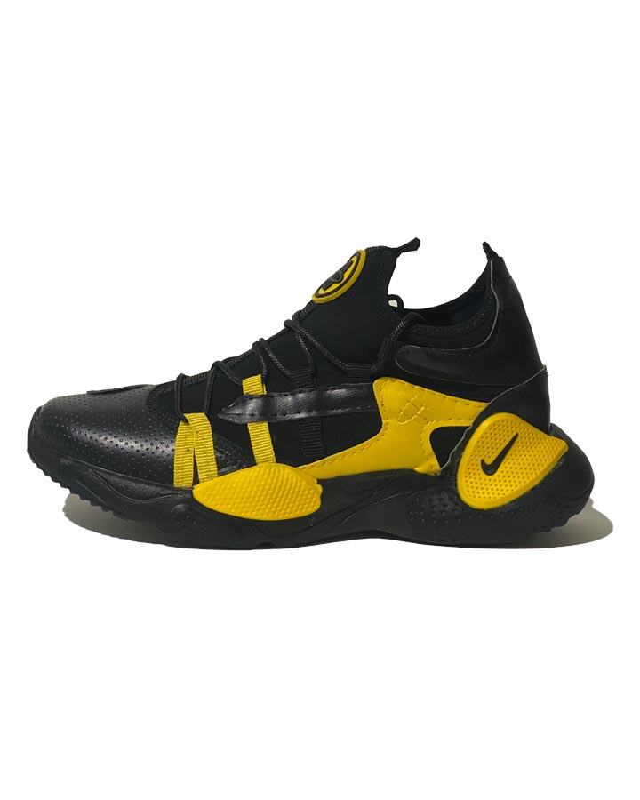 کفش اسپرت مردانه نایک پلاس مشکی زرد مدل 1015