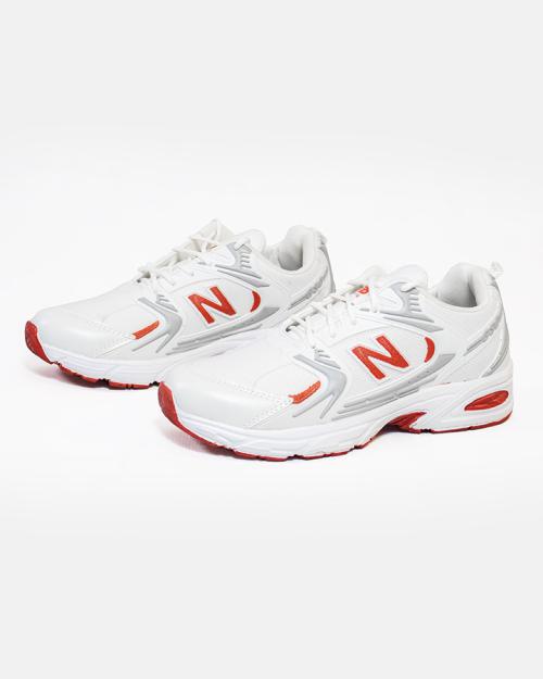 کفش اسپرت مردانه NB سفید قرمز مدل 1607